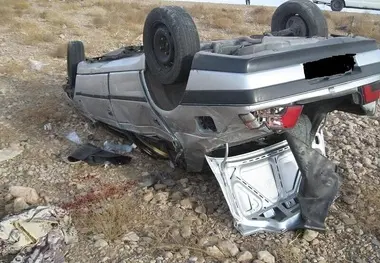واژگونی خودرو در همدان یک کشته و سه مجروح بر جا گذاشت