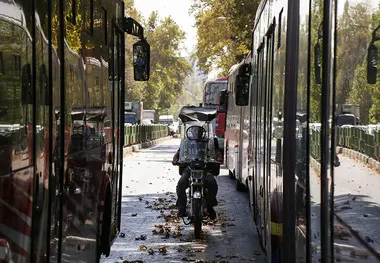 مرگ راکب و سرنشین موتور سنگین در خط ویژه