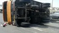 واژگونی کامیون در بجنورد یک کشته برجای گذاشت