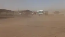 آلودگی خطرناک هوا در پایانه بار معدن سیرجان+ 3 فیلم و چند عکس