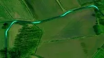 جاده‌ شب‌ تاب مخصوص دوچرخه سواری در شب: رویایی ترین مسیر دوچرخه سواری / عکس 