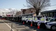 برگزاری رزمایش طرح زمستانی پلیس‌راه در کرمانشاه
