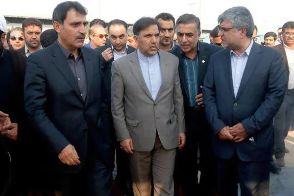بازدید وزیر راه و شهرسازی از پروژه کارخانه نورد فولاد بندر امام خمینی
