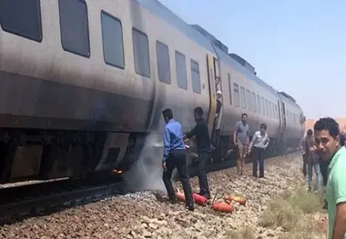 قطار یزد – تهران دچار حریق شد