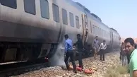 قطار یزد – تهران دچار حریق شد