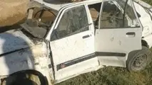 واژگونی پراید در ساری