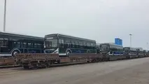 اعزام ۴۱ اتوبوس برقی از بندر شهید رجایی توسط راه‌ آهن هرمزگان