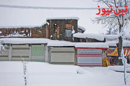 بارش سنگین برف در گیلان
