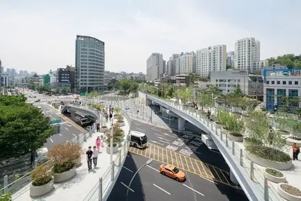 وقتی یک پل هوایی چندین کیلومتری و متروکه به باغچه هوایی در شهر سئول تبدیل می شود