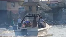 بازدید کارگروه ملی ساماندهی سواحل، بنادر از سازه ها و تاسیسات غیرمجاز آبی واقع در تالاب انزلی