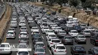  ترافیک سنگین در آزادراه قزوین_کرج 