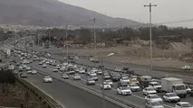 ترافیک در برخی محورهای مواصلاتی استان زنجان