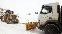 عملیات راهداری زمستانی در جاده هراز