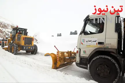 عملیات راهداری زمستانی در جاده هراز
