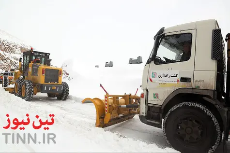 عملیات راهداری زمستانی در جاده هراز