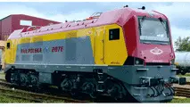 M62 diesel locomotive rebuilt as an electric