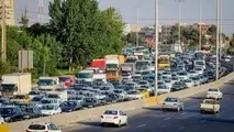 ترافیک سنگین در آزادراه‌های قزوین رشت و تهران شمال 