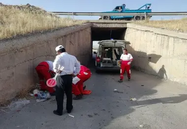 واژگونی خودروی پرادو حادثه آفرید