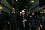 بازدید وزیر راه و شهرسازی از خطوط تولید واگن سازی ایریکو ابهر زنجان

