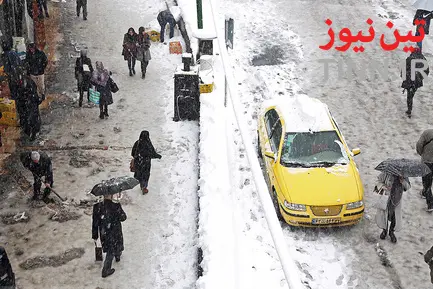 برف و ترافیک تهران
