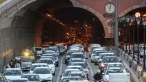 ترافیک شدید در تونل های تهران