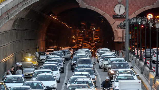 ترافیک شدید در تونل های تهران