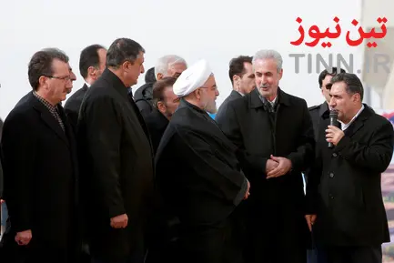 مراسم افتتاح راه آهن میانه - بستان آباد