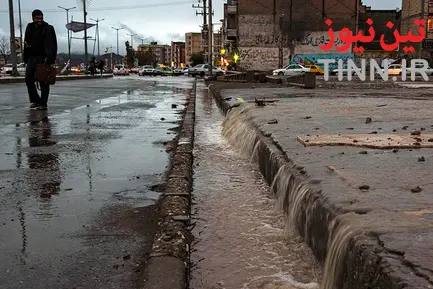 آب گرفتگی معابر در زاهدان