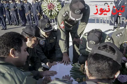 ورود پیکر خلبان شهید رحمانی به تهران