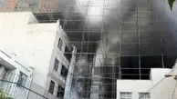 ساختمان نیمه‌کاره نیایش در آتش سوخت