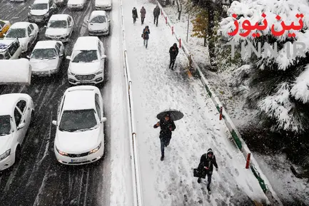 برف و ترافیک تهران