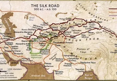 جاده ابریشم در زمان ساسانیان 