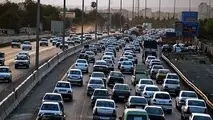 ترافیک سنگین در آزادراه کرج-تهران