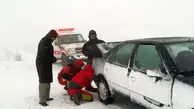 گرفتار شدن ۱۰۰۸ خودرو در برف طی سه روز/امدادرسانی به ۷۴۸۸نفر