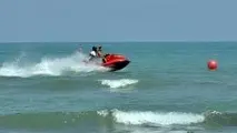 غرق شدن راننده جت اسکی در دریای مازندران