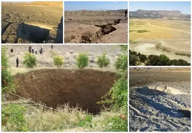 فیلم| فرونشست زمین فرودگاه،  راه آهن و خط آهن اصفهان را می بلعد؟