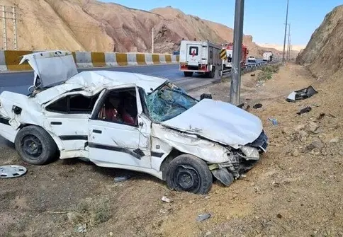 عکس | بقایای غم انگیز خودروی ایرانی در یک تصادف!