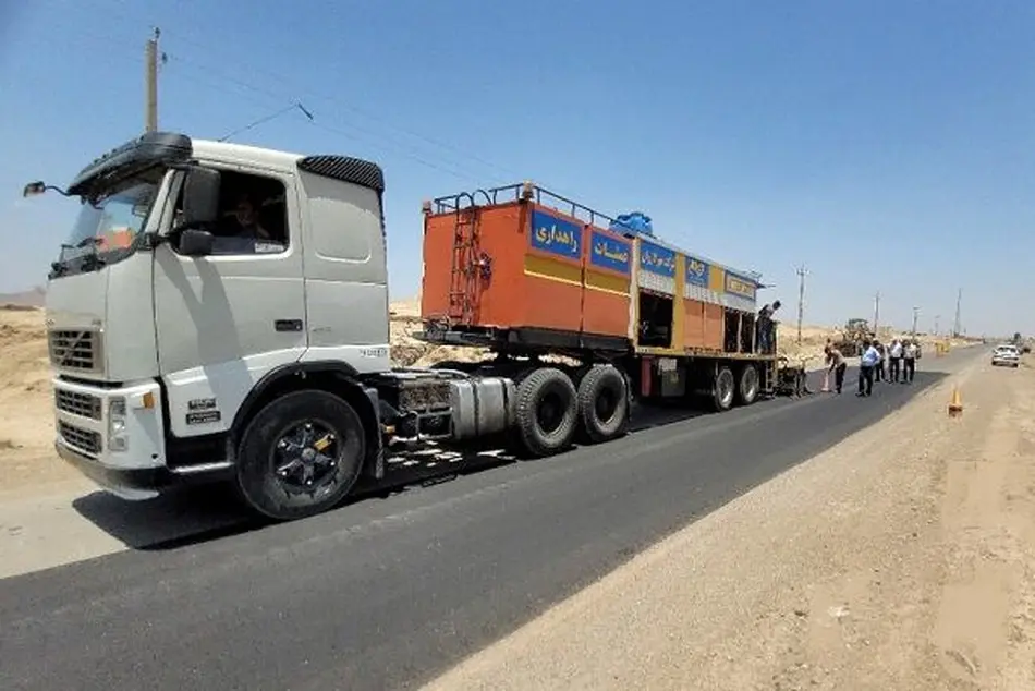 طرح ارتقا ایمنی محورهای بخش قاهان شهرستان جعفریه اجرا شد