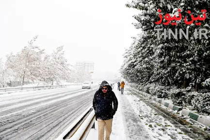 برف و ترافیک تهران