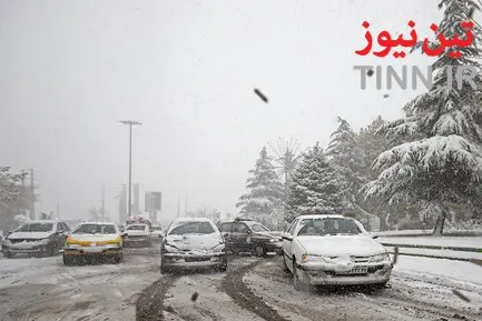 برف و ترافیک تهران