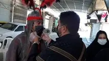 توزیع 25هزار عدد ماسک در پویش نذر ماسک در خمینی شهر (حسینیه ایران)