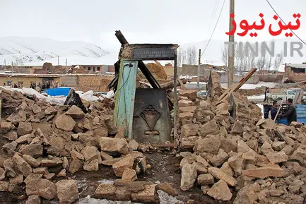 خسارت‌های زلزله در قطور - آذربایجان غربی