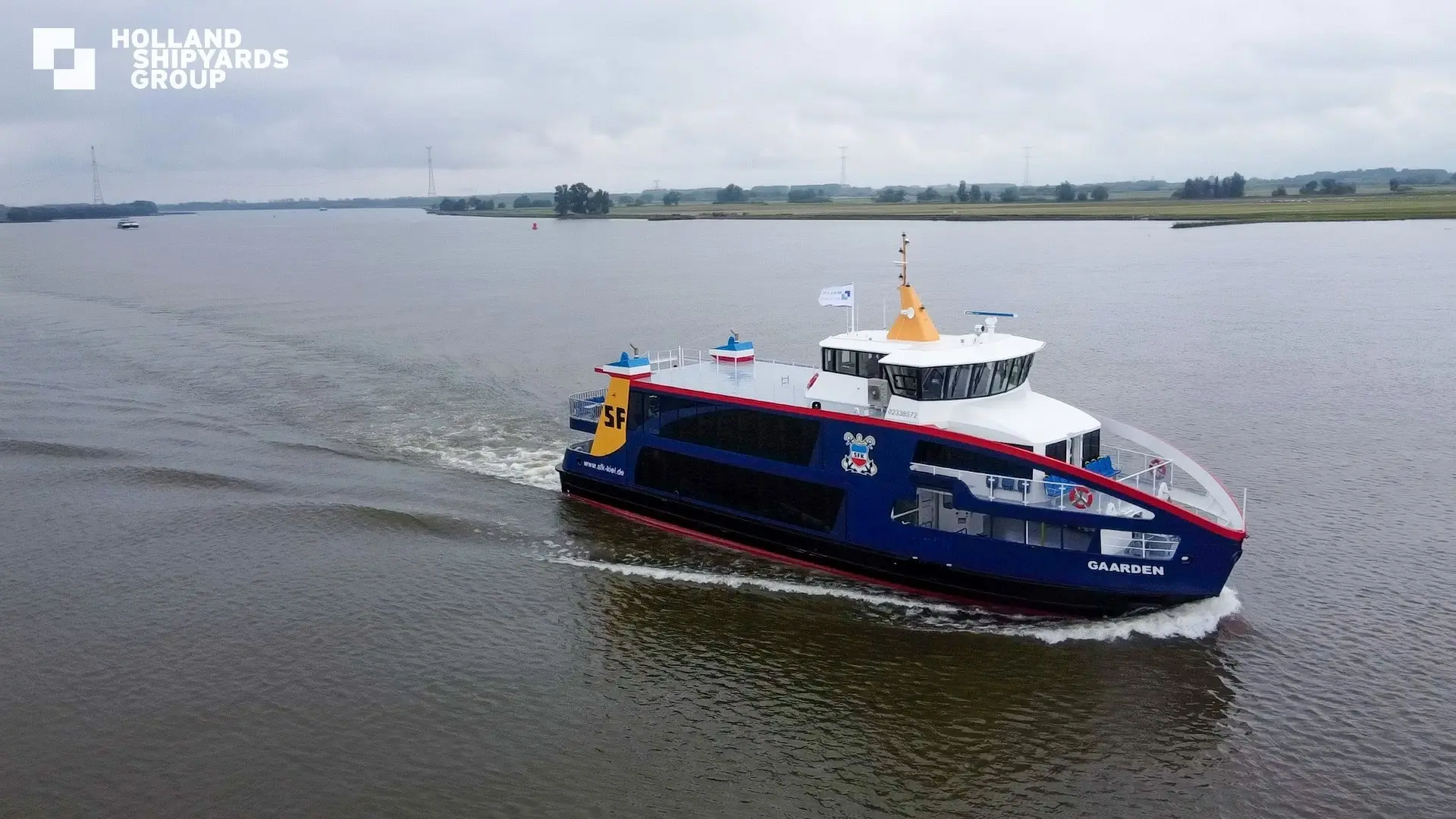 Holland Shipyards Group delivers 1st new hybrid ferry to Germany’s SFK