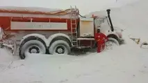 بارش برف در ارتفاعات چالوس