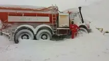 بارش برف در ارتفاعات چالوس