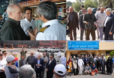 بازدید مشاور عالی فرمانده کل قوا از بندر شهید رجایی