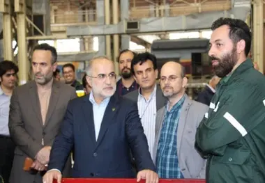 بازدید عاشوری قائم مقام راه آهن ج.ا.ا از کارخانجات بازسازی لکوموتیو کرج