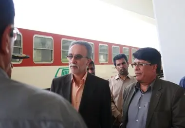 بازدید معاونت امور عمرانی استانداری ازاداره کل راه آهن هرمزگان