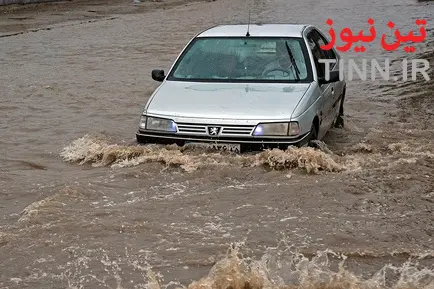 آب گرفتگی معابر در زاهدان
