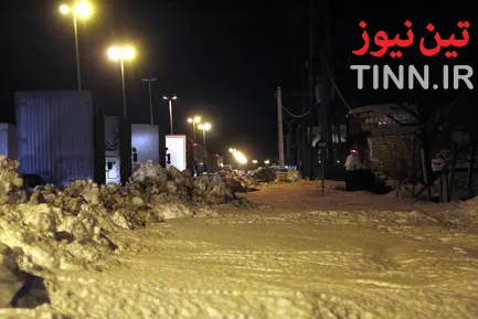 ترافیک سنگین در جاده‌های برفی گیلان
